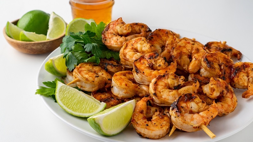 Sweet And Spicy Grilled Shrimp